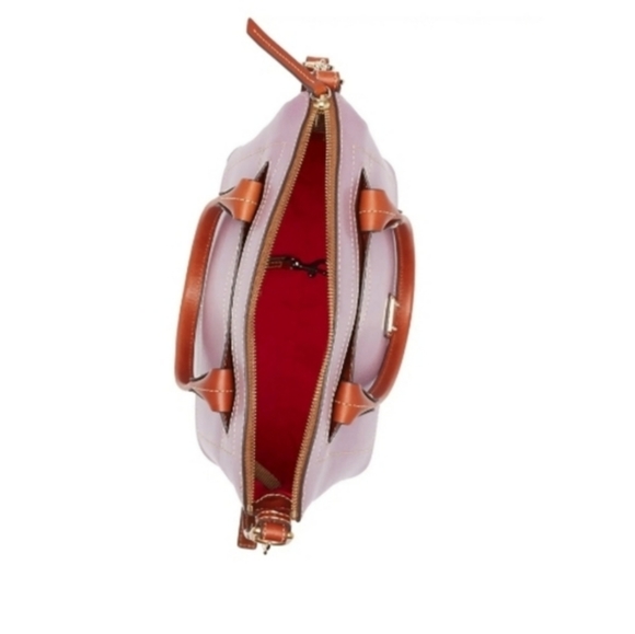 DOONEY & BOURKE Mauve Domed Leather Satchel - Picture 5 of 13